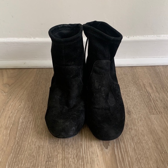 Suede Sock Booties - Picture 1 of 3
